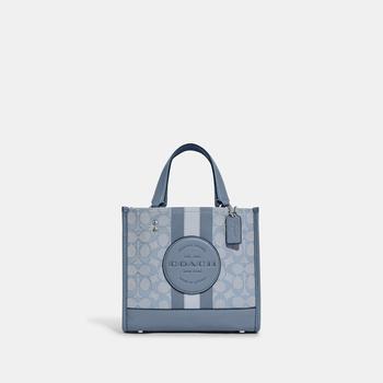 product Coach Outlet Dempsey Tote 22 In Signature Jacquard With Stripe And Coach Patch image