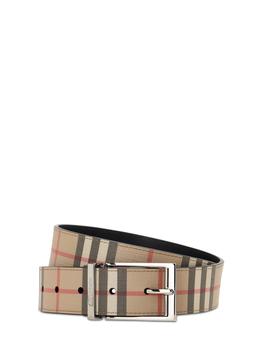 巴宝莉皮带, Burberry | 3.5cm Reversible Check Faux Leather Belt商品图片 