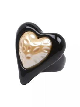 Julietta | Resin & Enamel Heart Ring,商家Saks Fifth Avenue,价格¥1501