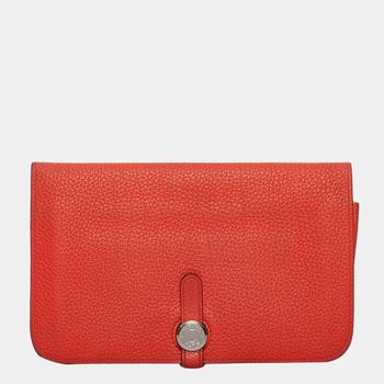 推荐Hermes Dogon GM Long Wallet Capucine Togo Ladies商品