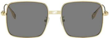 Fendi | Gold Baguette Sunglasses,商家SSENSE,价格¥3306