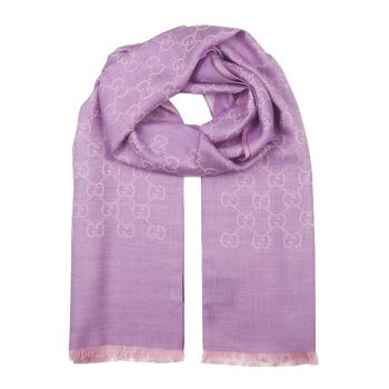 推荐GUCCI 古驰 女士紫色羊毛围巾 165904-3G646-5372商品