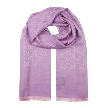 Gucci | GUCCI 古驰 女士紫色��羊毛围巾 165904-3G646-5372 满$1享9.5折, 满折