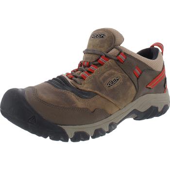 推荐Keen Mens Ridge Flex Leather Lace Up Hiking Shoes商品