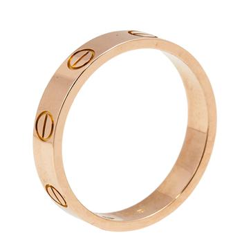 商品Cartier Love 18K Rose Gold Wedding Band Ring Size 52图片