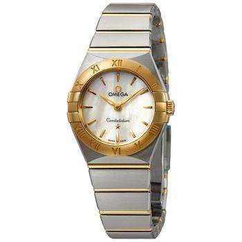 欧米茄星座, [二手商品] Omega | Pre-owned Omega Constellation Manhattan Quartz White Mother of Pearl Dial Ladies Watch 131.20.25.60.05.002商品图片 7.2折