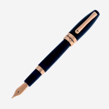 商品Montegrappa | Montegrappa Fortuna Blue Fountain Pen (M) ISFOR3RD,商家Shopworn,价格¥882图片