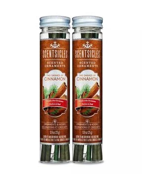 National Tree Company | Scentsicles, Scented Ornaments, 6 Count Bottles, 2 Dashes of Cinnamon, Fragrance-Infused Paper Sticks, 2 Pack Set,商家Macy's,价格¥75