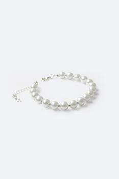MNML | Pearl and Metal Bead Bracelet - Off White,商家mnml,价格¥182