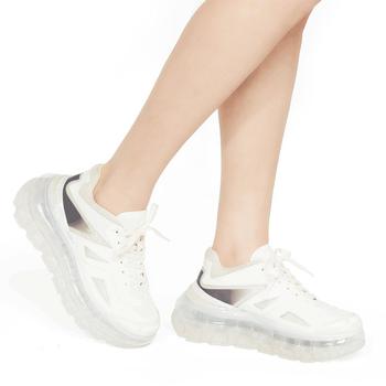 SHOES 53045]SHOES 53045|BUMP'AIR 纯白色经典低帮鞋|WHITE LOW TOP