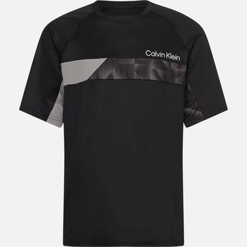 推荐Calvin Klein Performance Men's Chest Stripe T-Shirt - CK Black - S商品