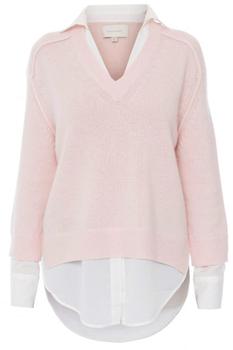推荐V Neck Layered Pullover - Paloma商品