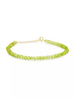 Jia Jia | Birthstone August 14K Gold & Peridot Bracelet,商家Saks Fifth Avenue,价格¥1479