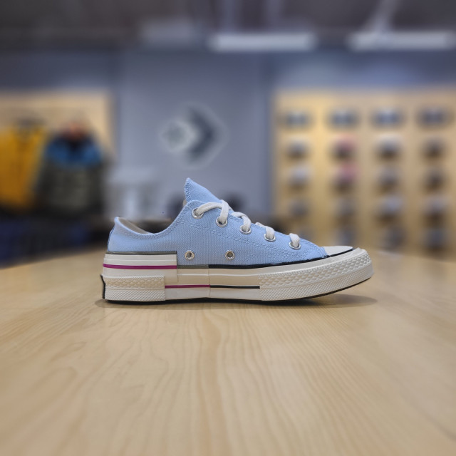 匡威直邮, Converse | 【韩国直邮|包邮包税】匡威 CHUNK TAYLOR 70 颜色模块 Chambray 蓝色 LOW 帆布鞋 570789C商品图片 额外9折, 包邮包税, 额外九折