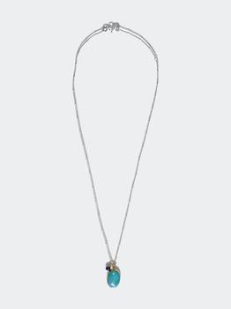商品Nueva Luxe | Amazonite & Blue Sapphire Charm Necklace,商家Verishop,价格¥1472图片