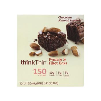商品think! (thinkThin) | ThinkThin Protein Bars Almond Brownie, 1.41 oz, 10 Count,商家Macy's,价格¥191图片