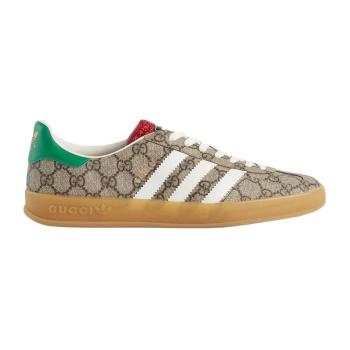 商品Gucci | 【预售3-7天】古驰23新款 Gazelle男士米色乌木色帆布运动鞋715222FAAR39751,商家IWCOCO,价格¥5353图片