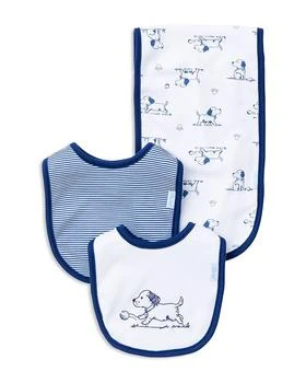 Little Me | 男婴Infant Boys' Puppy Bib & Burp Cloth Set,商家Bloomingdale's,价格¥111