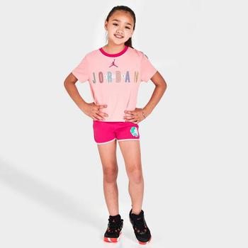 Jordan | Girls' Little Kids' Jordan BFF T-Shirt and Shorts Set商品图片,6.2折, 满$100减$10, 满减