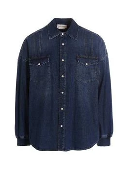 Alexander McQueen | Alexander McQueen Shirts in Blue,商家Modayn,价格¥3128