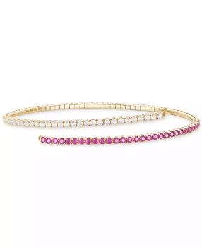 Macy's | Ruby (1-1/5 ct. t.w.) & Diamond (1 ct. t.w.) Flex Wrap Bracelet 14k Gold,商家Macy's,价格¥24675