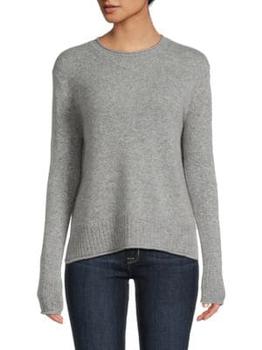 Saks Fifth Avenue | Rolled Edge Crewneck Cashmere Sweater商品图片,6.9折