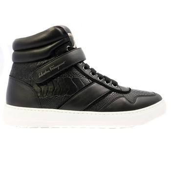 菲拉格慕男鞋板鞋, Salvatore Ferragamo | Mens Black Noe Exoti High-top Sneakers商品图片 
