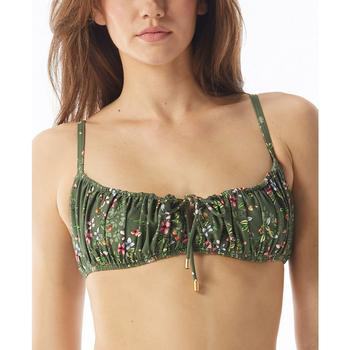 Vince Camuto | Women's Printed Gathered Bikini Top商品图片,6折