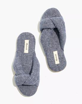 推荐Chambray Crisscross Scuff Slippers商品