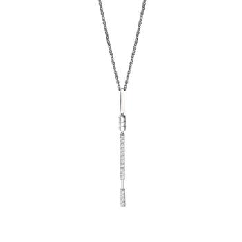 商品AME | Âme Totem 18K White Gold, Lab-Grown Diamond 0.30ct. tw. Linear Pendant Necklace,商家Premium Outlets,价格¥9502图片