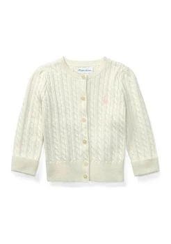 Ralph Lauren | Lauren Childrenswear Baby Girls Cable Knit Cotton Cardigan,商家Belk,价格¥266