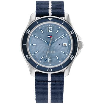 tommy hilfiger手表是什么牌子, Tommy Hilfiger | Women's Navy Tide Ocean 100% Recycled Nylon Strap Watch 36mm商品图片 8折×额外8.5折, 额外八五折