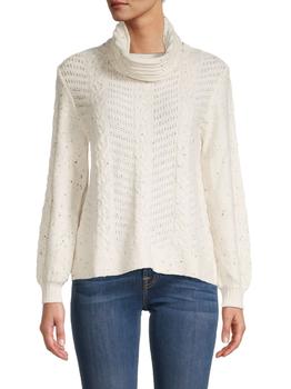 Democracy, Democracy | Removable-Collar Cable-Knit Sweater商品图片 1.2折