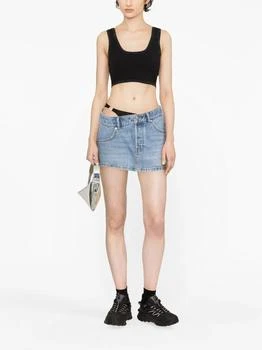 Alexander Wang品牌, 商品ALEXANDER WANG WOMEN ASYMETRICAL WAISTBAND MINI BIKINI SKIRT, 价格¥1459