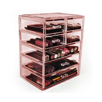 Sorbus | Cosmetic Makeup and Jewelry Storage Case Display - 3 Large 4 Small Drawers,商家Macy's,价格¥365