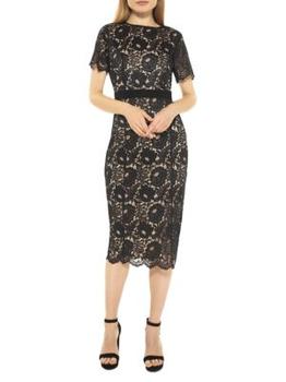 推荐Delora Lace Sheath Dress商品