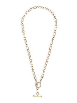 商品14K Yellow Gold & 0.20 TCW Diamond Toggle-Link Lariat Necklace图片