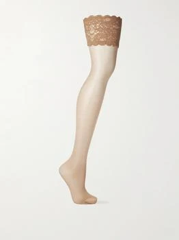 Wolford | Satin Touch 20 丹尼紧口长筒袜,商家NET-A-PORTER,价格¥253