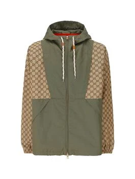 Gucci | JACKET IN GG COTTON FABRIC WITH ZIPPER 