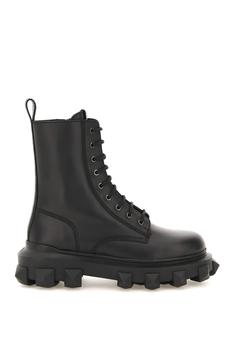 valentino男鞋怎么样, Valentino | Valentino garavani leather trackstud combat boots商品图片 6.1折