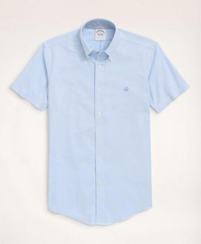 Brooks Brothers | Stretch Regent Regular-Fit Sport Shirt, Non-Iron Short-Sleeve Oxford商品图片,3件7.5折, 满折