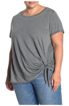 Caslon Burnout Tie Front T-Shirt product img