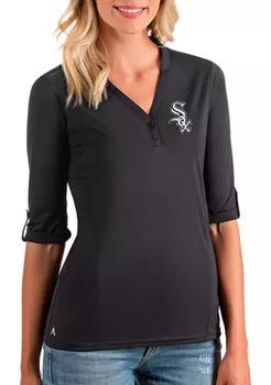 女式mlb裤子, Antigua® | Women's MLB Chicago White Sox Accolade V-Neck Top商品图片 