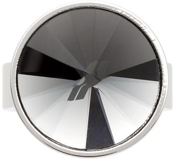 商品Black Crystal Round Cut Ring,商家SSENSE,价格¥1134图片