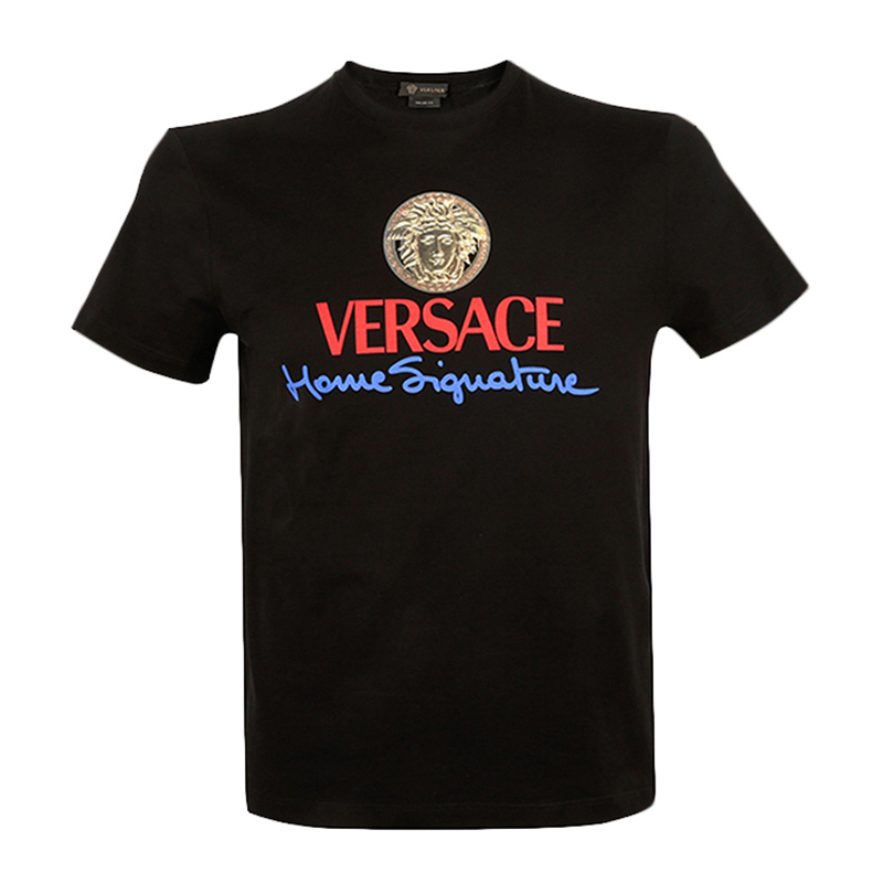 范思哲短袖评价, Versace | VERSACE 范思哲 黑色男士半袖  A85989-A228806-A1690商品图片 满$100享9.5折, 满折