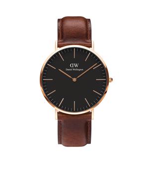 Daniel Wellington | 40 mm Classic St Mawes Leather Watch商品图片,4.5折