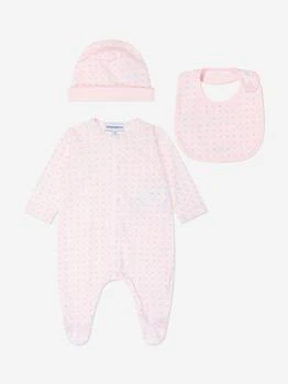 Emporio Armani | Emporio Armani Baby Girls Logo Babygrow Gift Set in Pink,商家Childsplay Clothing,价格¥1324