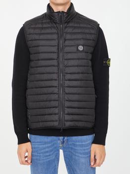 Stone Island | Black down vest商品图片,9折×额外9折, 额外九折