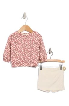 Jessica Simpson | French Terry Top & Skort Set,商家Nordstrom Rack,价格¥51