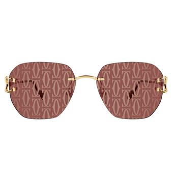 Cartier | Cartier Geometric Frame Sunglasses商品图片,7.6折
